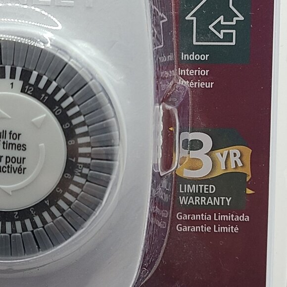 Stanley Lampmaster Mini 24hr Mechanical Pin Timer New in Package - Picture 6 of 8